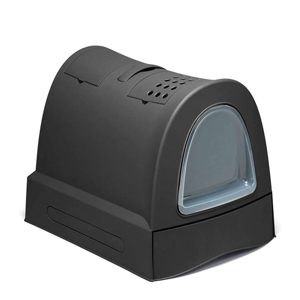 Imac Hygienic Tray Sandbox Zuma – Lettiera per Gatti (Nera) 40 x 56 x 42,6 cm,