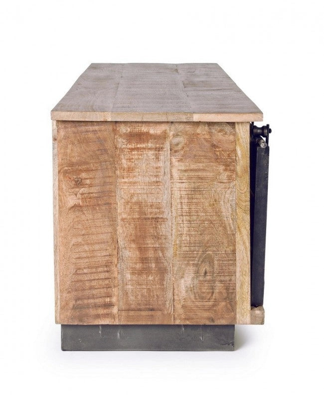 Mobile Basso 2 Ante 1 Cassetto Tudor in Legno