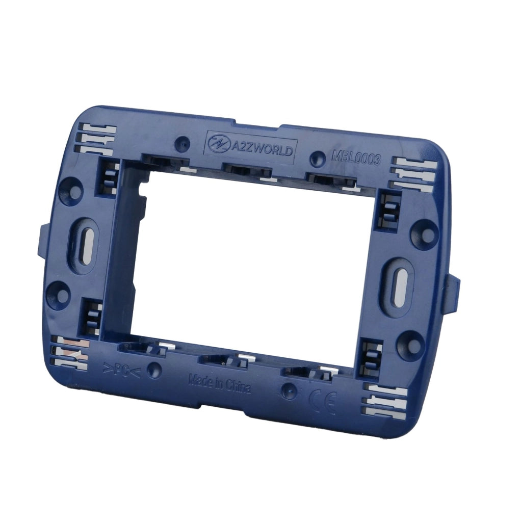 Supporto Telaio 3 Moduli Per Scatola 503 MBL 3M Blu Compatibile Bticino Living BLN0203