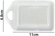 Raspante per Gamberi/Knoflook - Multifunzionale - Manico Ergonomico - 11 x 6,8 cm - Ideale per Gamberi/Knoflook - Facile da Pulire - Raspante