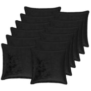 Federa 12 pcs HOUTEN Nero 45 x 45 cm Flanella 918879