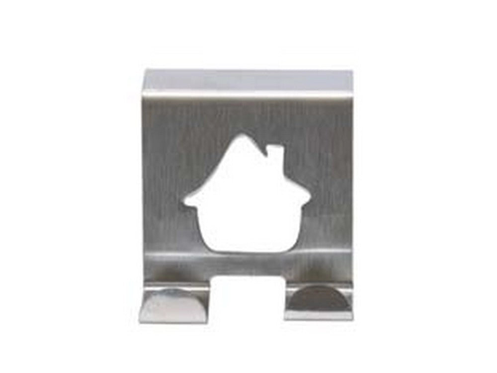 1blister gancio per anta/cassetto "casetta" in acciaio inox - cm.5x5 blister pz.2 cod:ferx.fer344241
