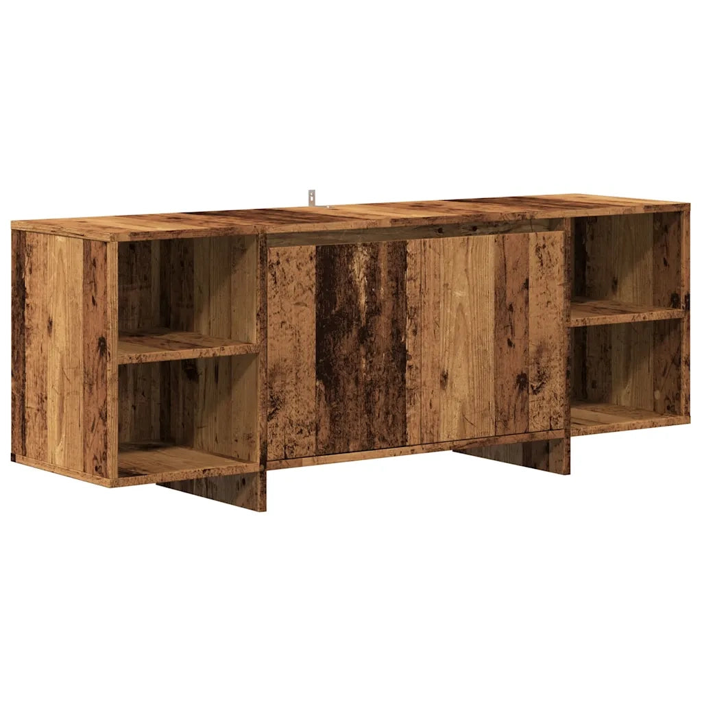 Mobile Porta TV Legno Antico 130x35x50 cm in Legno Multistrato