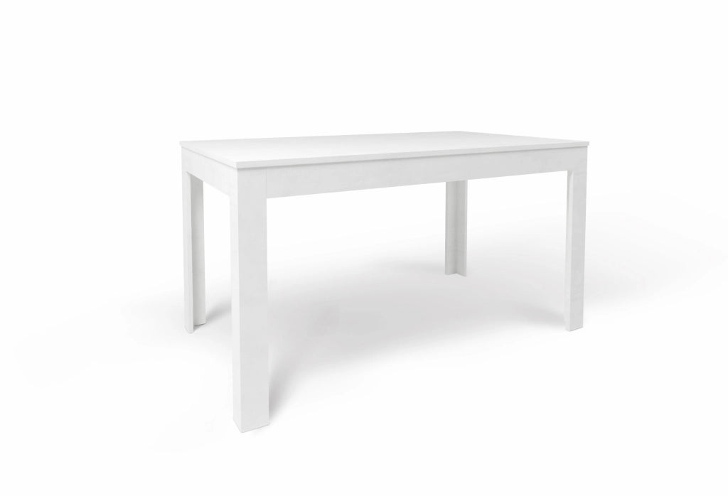 Tavolo Allungabile 140/00x80x75 cm Ossido Bianco e Ossido Bianco