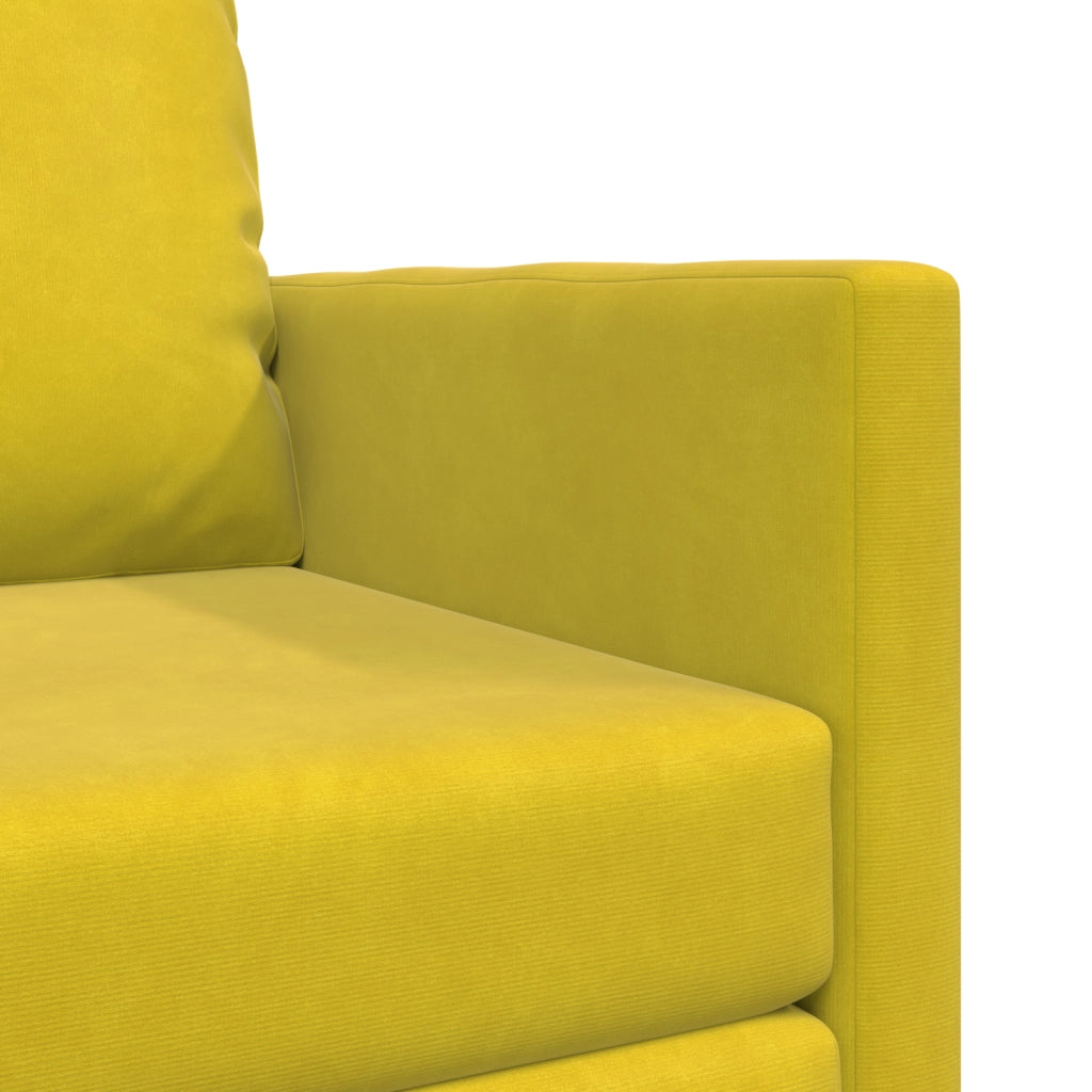 Sofa letto 2-in-1 Giallo scuro 74x77x81 cm in velluto