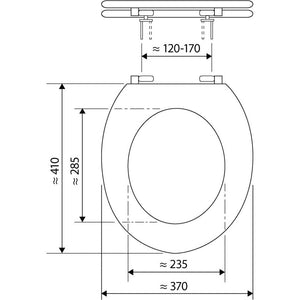 Sedile wc adatto, 40506 5 b01ddar0si
