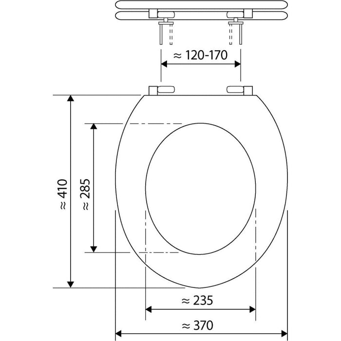 Sedile wc adatto, 40506 5 b01ddar0si