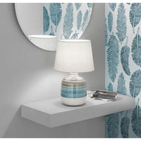 LAMPADA DA TAVOLO APACHE E27 D.25XH39CM AZZURRA.