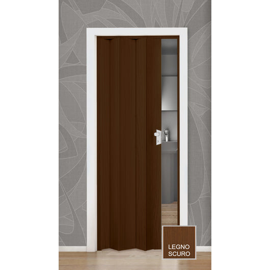 PORTA A SOFFIETTO MAYA 83XH214CM LEGNO SCURO STAMP