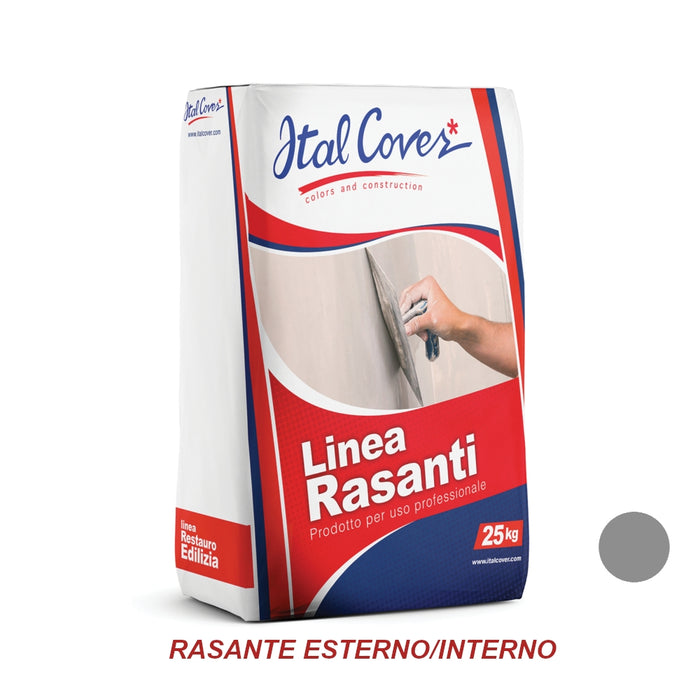 RASANTE RASAPIU' 25KG GRIGIO ESTERNO / INTERNO