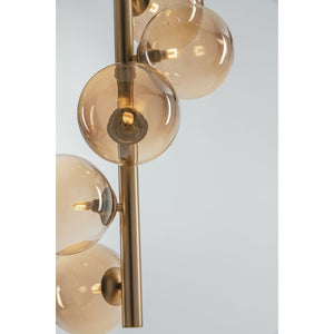LAMPADARIO HONEY 5XG9 D.36,1XH183CM ORO.