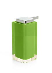 Dosasapone con erogatore in plastica cromata d' appoggio RA80 Gedy serie RAINBOW Verde Acido