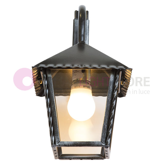 HEIDI Lanterna da Parete in Ferro Battuto Design Rustico