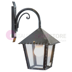 HEIDI Lanterna da Parete in Ferro Battuto Design Rustico