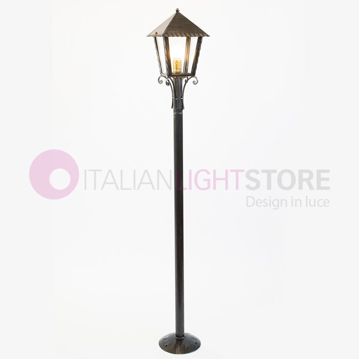 HEIDI Lampioncino con Lanterna Ferro Battuto Design Rustico