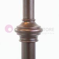 GOCCIA Lampione Rustico in Ferro Battuto a 2 Luci H.280