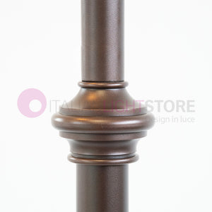 GOCCIA Lampione Rustico in Ferro Battuto a 1 Luce H.280