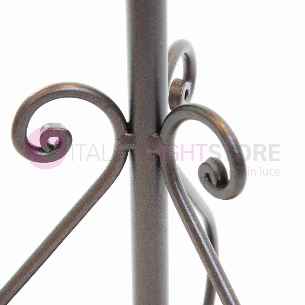 GOCCIA Lampioncino Rustico in Ferro Battuto H. 100 Cm