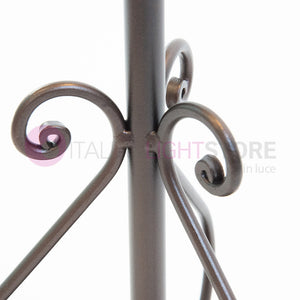 GOCCIA Lampioncino Rustico in Ferro Battuto H. 100 Cm