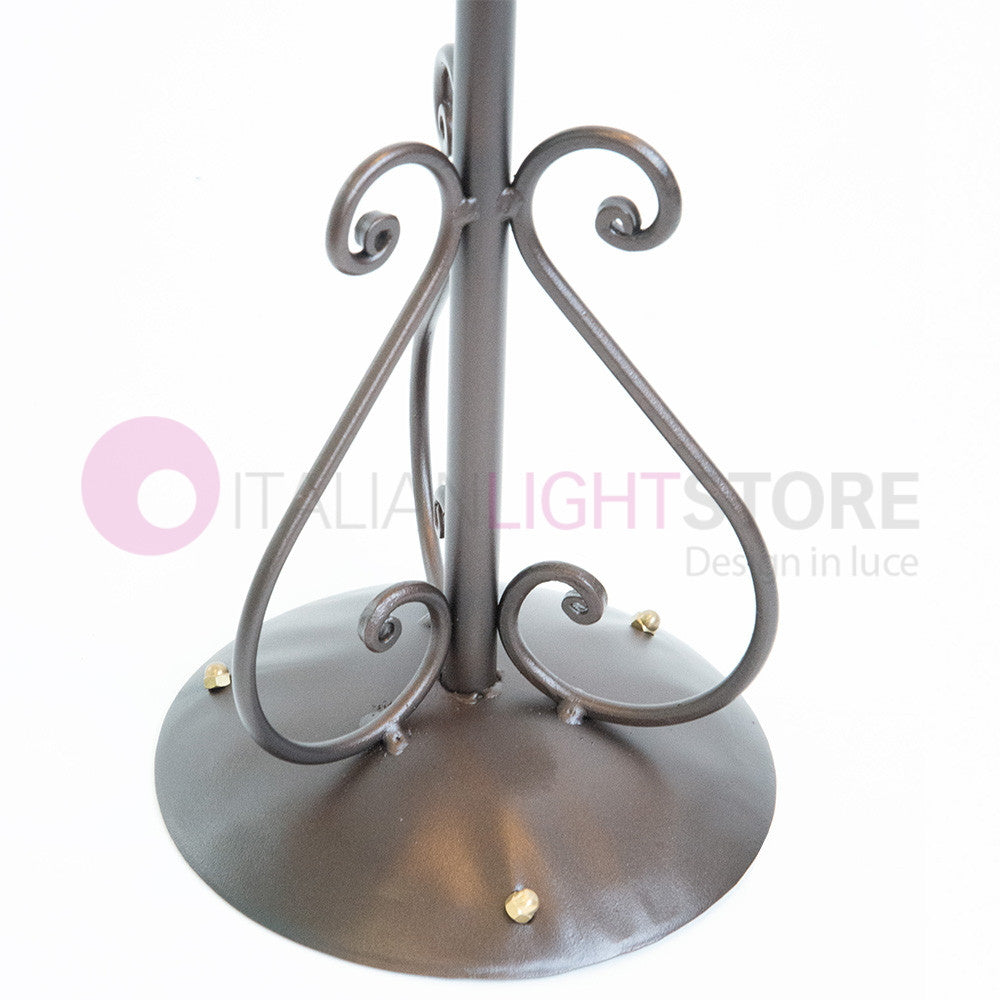GOCCIA Lampioncino Rustico in Ferro Battuto H. 100 Cm