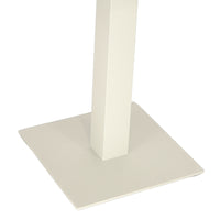 Tavolo da bar bianco panna cm 70 x cm 70 con piano in alluminio verniciato x 3