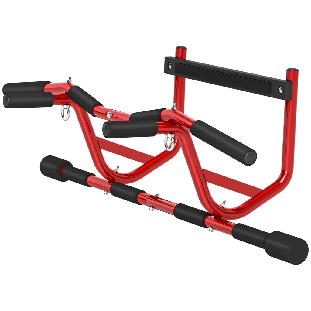 Sbarra per Trazioni a Parete ¨C zephmum ¨C Rosso e Nero 150 kg