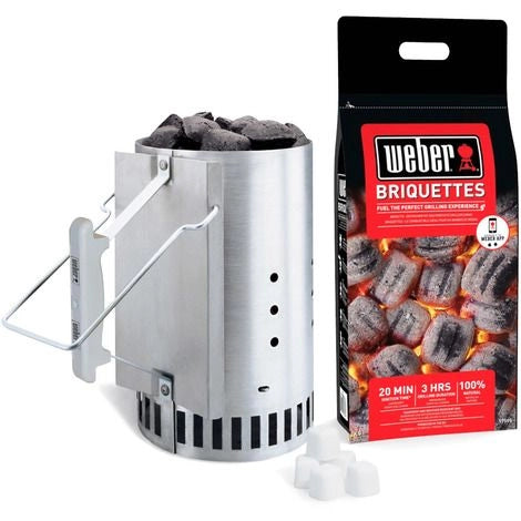 Kit ciminiera di accensione + 2 kg carbone