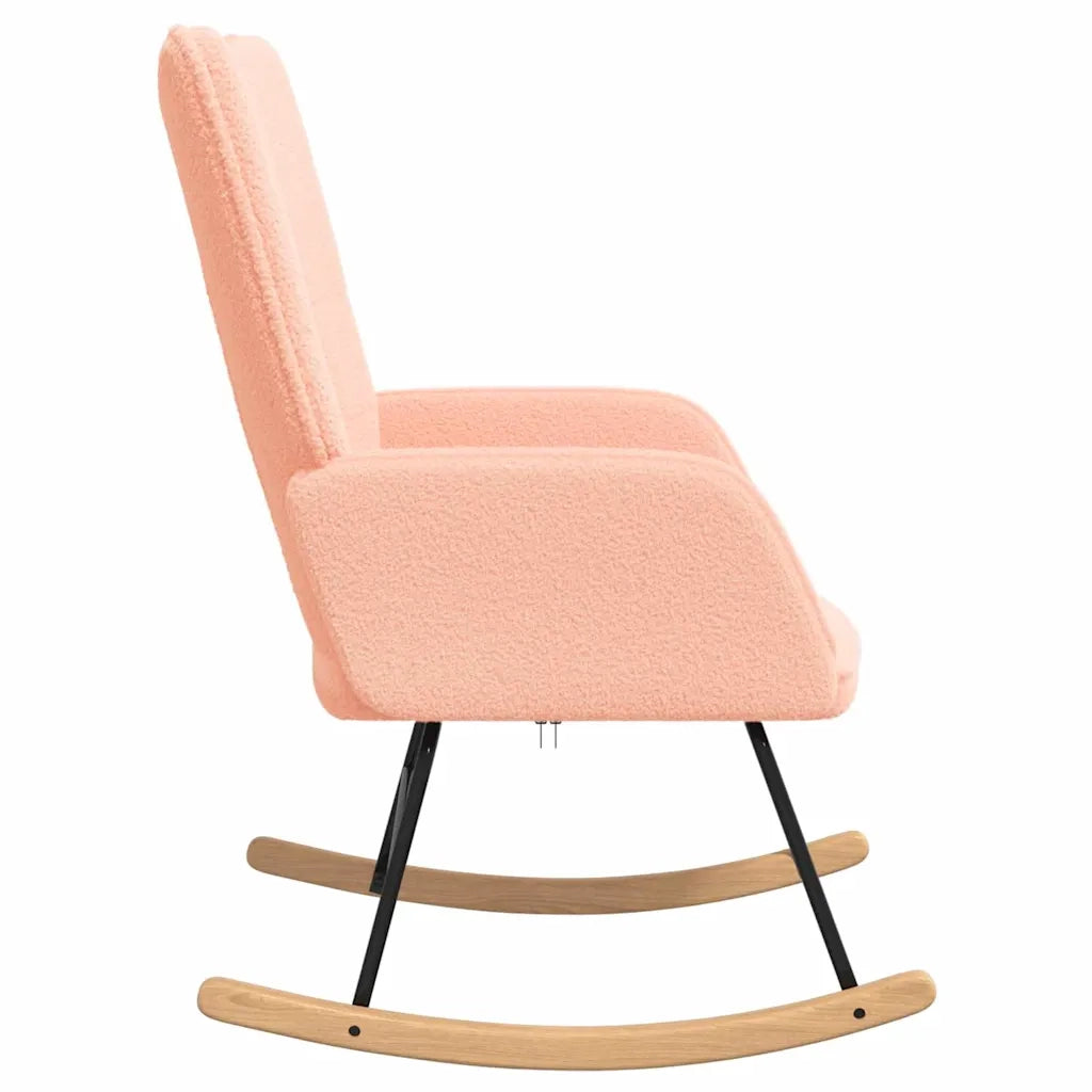 vidaXL Sedia rilassante Rosa 61 x 78 x 98 cm Tessuto