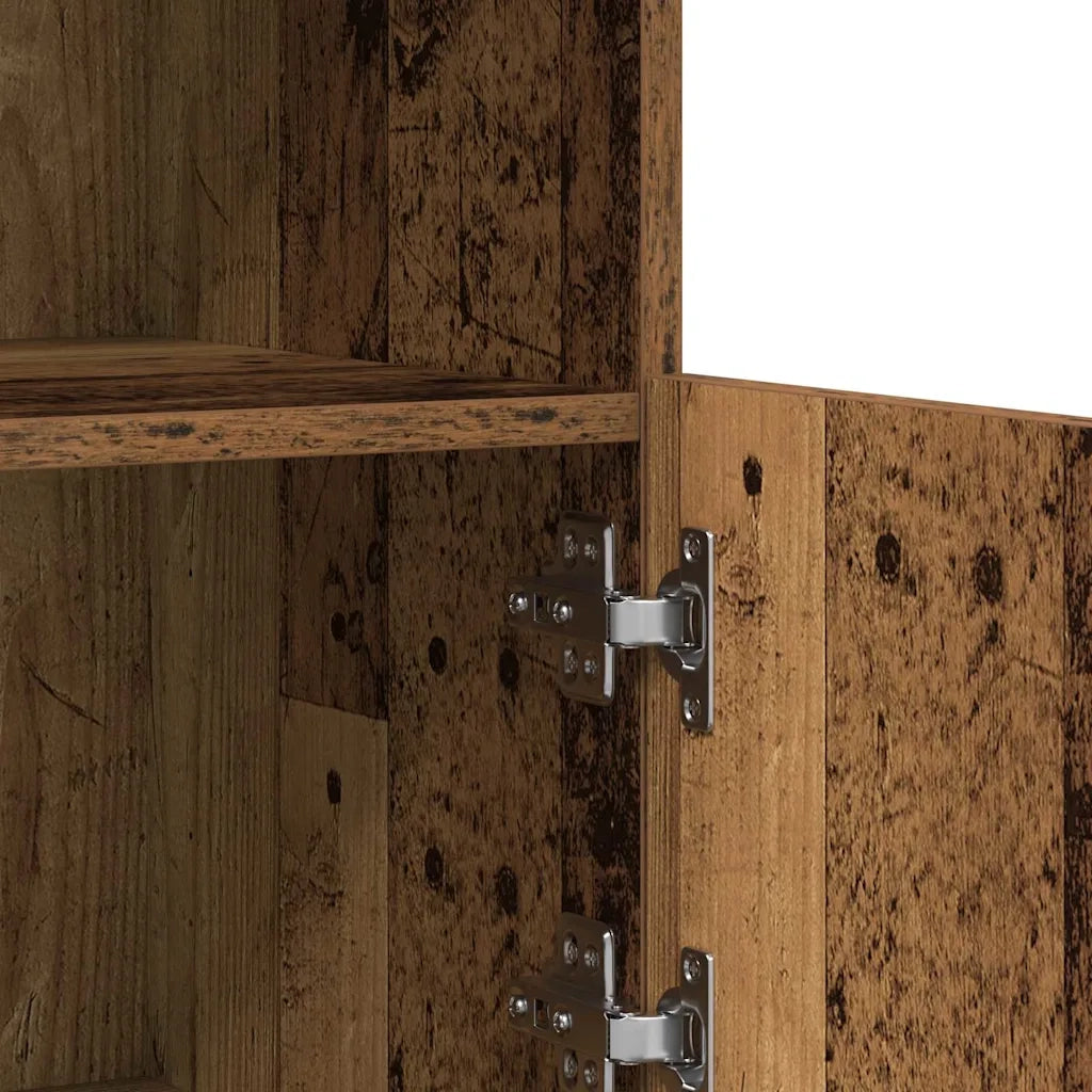 Credenza | Madia LED Marrone 81 x 37 x 66,5 cm Legno multistrato