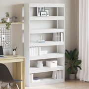 Libreria Bianca Bianca Legno ingegnerizzato 100 x 30 x 198 cm