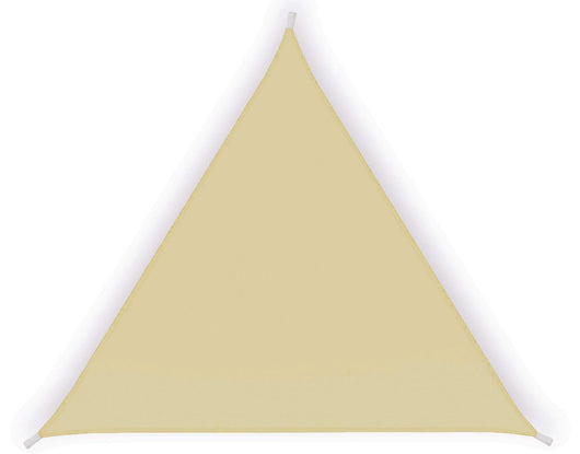 Tenda a Vela Ombreggiante Triangolare 3,6x3,6x3,6m in Poliestere Beige
