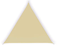 Tenda a Vela Ombreggiante Triangolare 5x5x5m in Poliestere Beige