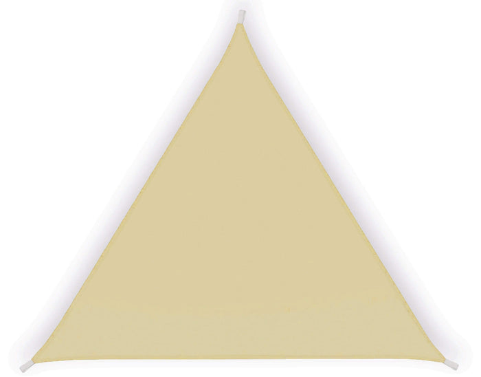 Tenda a Vela Ombreggiante Triangolare 5x5x5m in Poliestere Beige