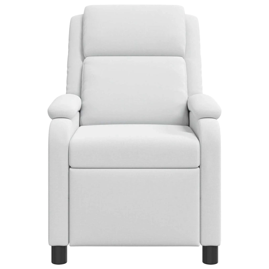 Divano Sedia-Poltrona reclinabile Bianco Tessuto 495385