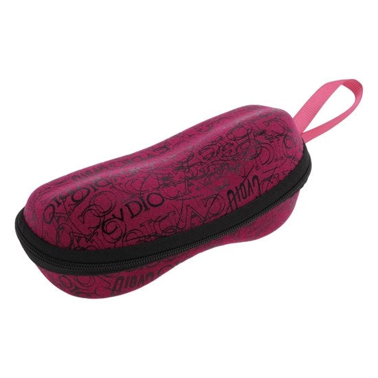 Tecnica Brillen Etui con Cerniera a Pistone - Copertura Protettiva - Chiusura a Ritaglio - Rivestimento morbido - Materiale PVC/Cotone - 16x8x6.5 cm - Custodia per Occhiali