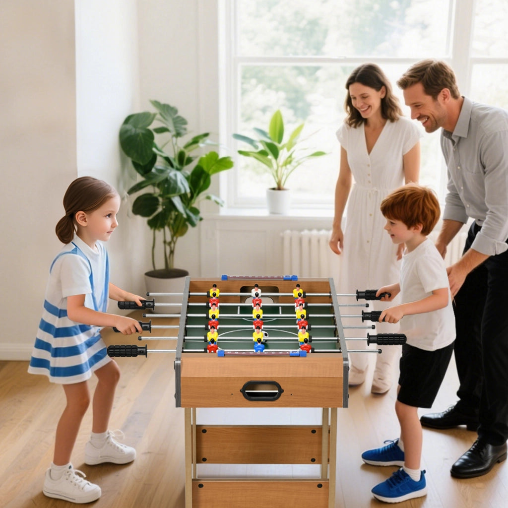 Tavolo da calcio balilla pieghevole ¨C zephmum ¨C legno 69x37x70 cm