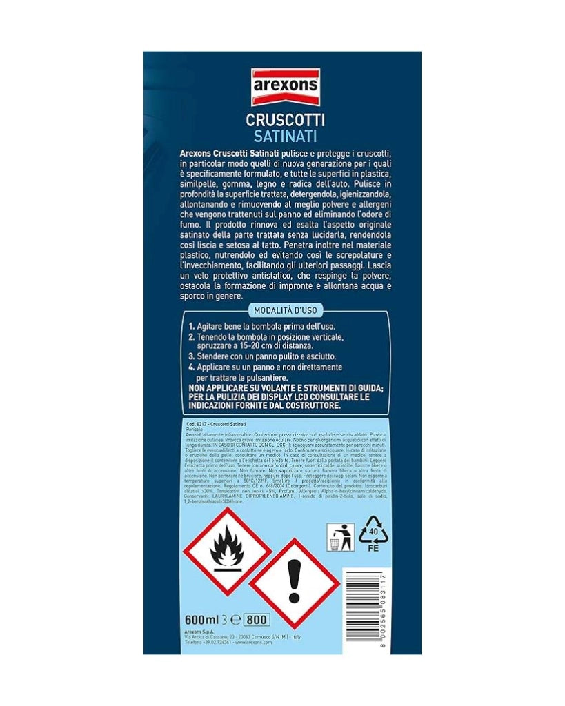 LUCIDA CRUSCOTTI 'SATINATI' AREXONS 600 ml - AREXONS