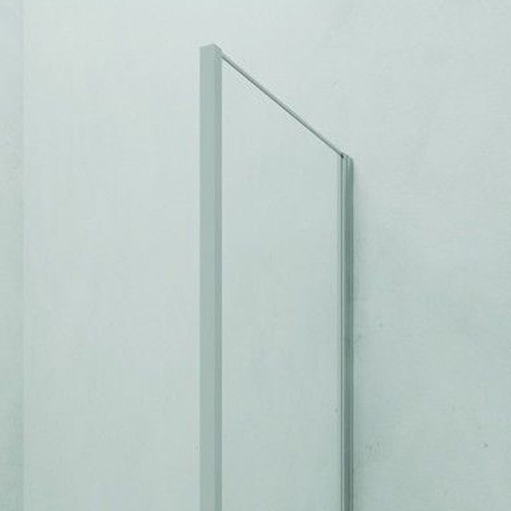 Parete fissa 67-69 cm trasparente 6 mm h. 1,95 da abbinare ad una porta - new plus