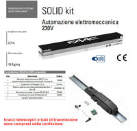 FAAC SOLID 550 KIT + TUBI + BRACCI AUTOMAZIONE PORTA BASCULANTE CONTRAPPESI