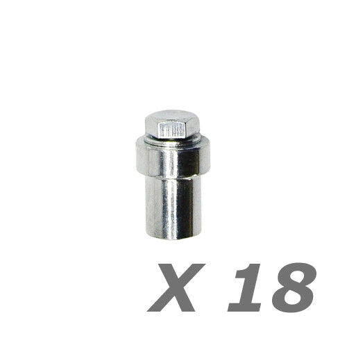 ATTACCO A SALDARE 18 PZ PER CREMAGLIERA IN ACCIAIO ZINCATA CANCELLO SCORREVOLE