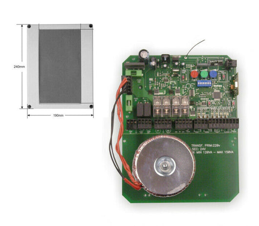 CENTRALE DI COMANDO PER AUTOMAZIONE CANCELLO BATTENTE 12V BASSA TENSIONE E109