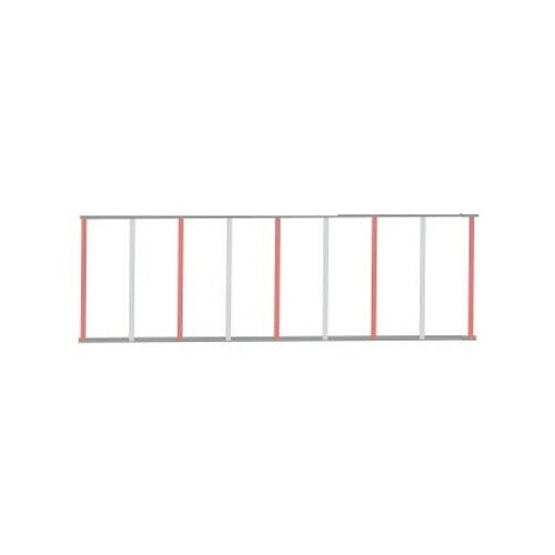 SIEPE RASTRELLIERA MODULO 200 CM IN ALLUMINIO 9 ELEMENTI BARRIERE AUTOMATICHE