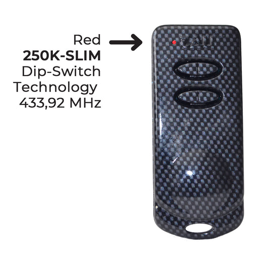 TELECOMANDO TRASMETTITORE TAU P-250K-SLIM K-SLIM 12 DIP SWITCH BICANALE 433,92