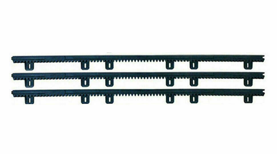 KIT CREMAGLIERA 3 MT 3MT METRI UNIVERSALE CANCELLO SCORREVOLE NYLON PLASTICA