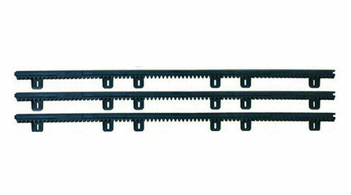 KIT CREMAGLIERA 3 MT 3MT METRI UNIVERSALE CANCELLO SCORREVOLE NYLON PLASTICA