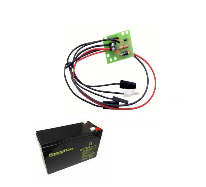 SET PACCO BATTERIE BATTERIA TAMPONE + CARICABATTERIA EKOS M2 12V DIEFFEMATIC