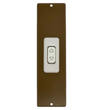 PLACCA 205 MM BRONZO CON PULSANTE COPRI AVVOLGITORE MOTORE TAPPARELLA TAPPARELLE