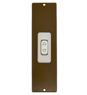 PLACCA 205 MM BRONZO CON PULSANTE COPRI AVVOLGITORE MOTORE TAPPARELLA TAPPARELLE