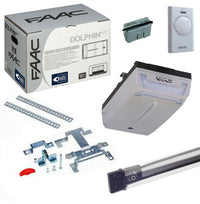 KIT FAAC DOLPHIN 24V AUTOMAZIONE X PORTA BASCULANTE A SOFFITTO 60KG + GUIDA 3.2M