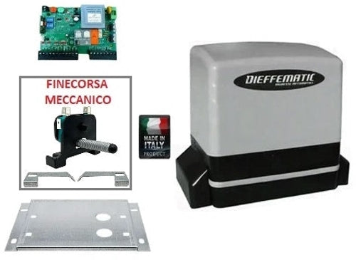 Motore Scorrevole Apri Cancello 600Kg 230V Apparecchiatura Di Comando Ricevente